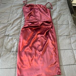 Midi satin dress